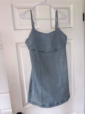 Light Blue Denim Dress - Women